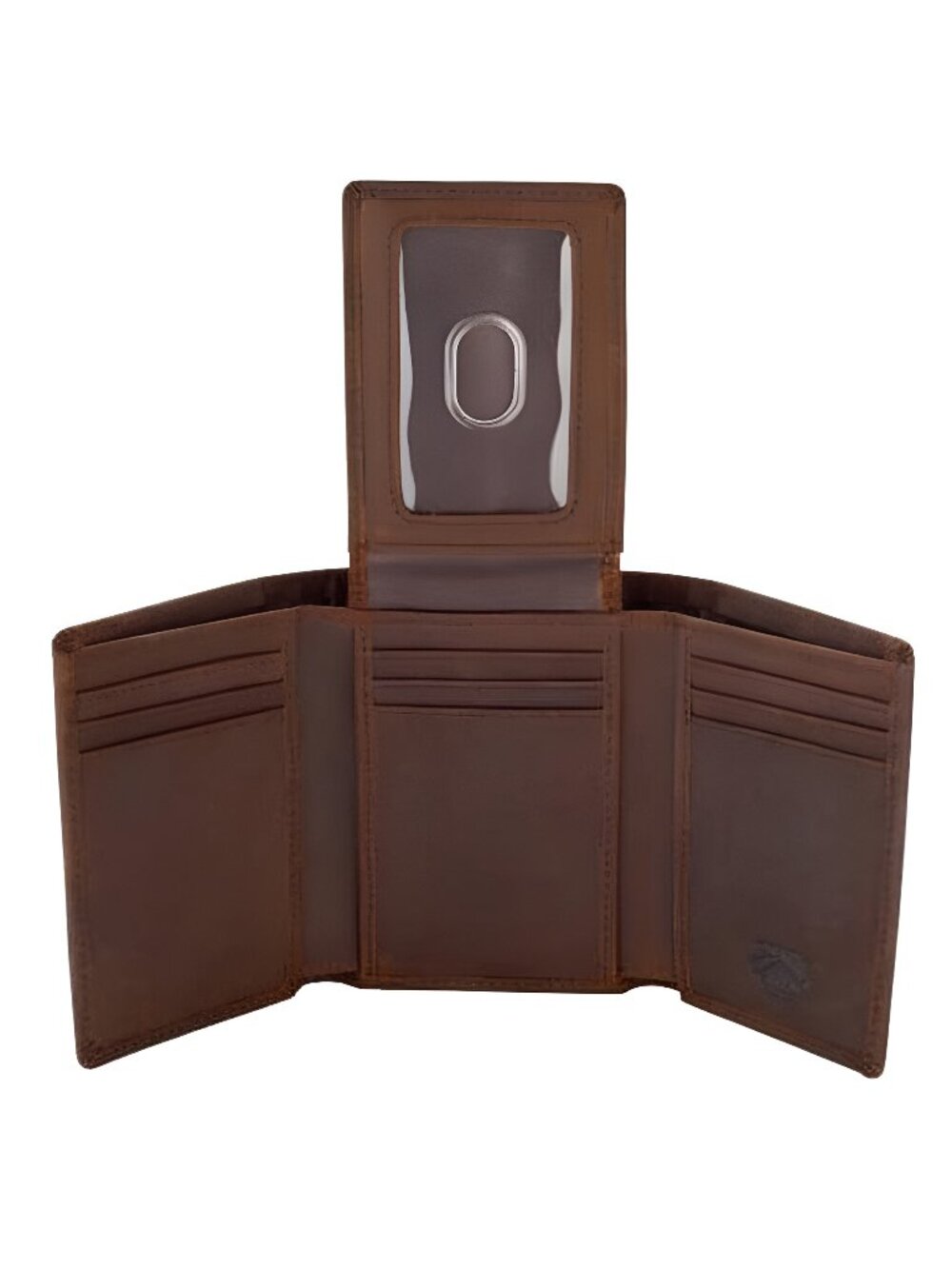 Trifold Leather Wallet for Men with ID Holder and RFID Blocking
